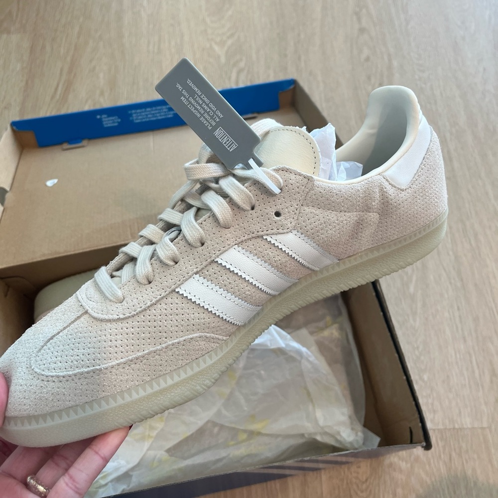 NWT Adidas Samba OG linen sneakers